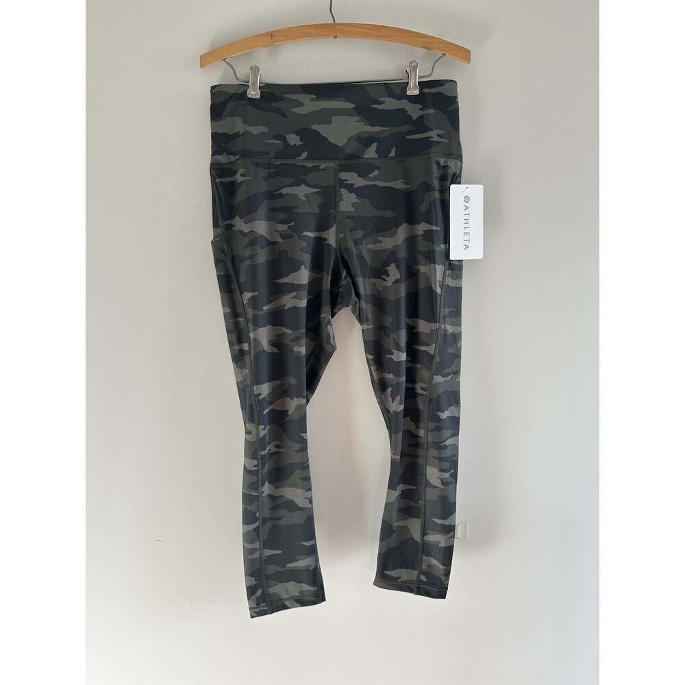 NWT Athleta Elation Camo Leggings Women’s 1x Olive